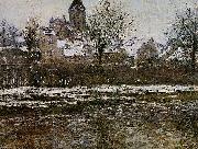 Claude Monet Effet de neige a Vetheul oil